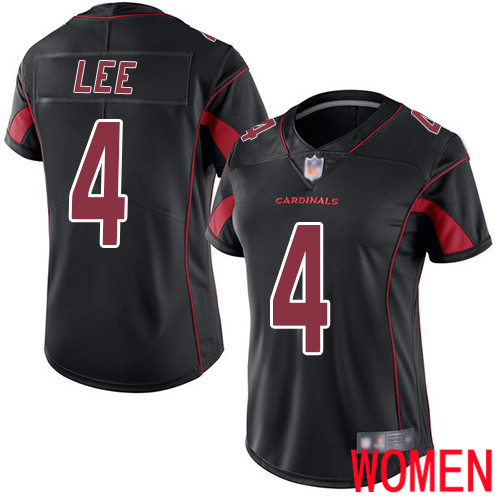 Arizona Cardinals Limited Black Women Andy Lee Jersey NFL Football #4 Rush Vapor Untouchable->youth nfl jersey->Youth Jersey